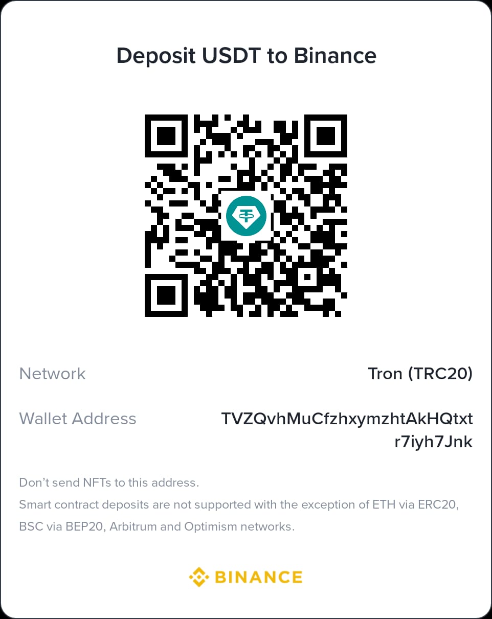 TRC20 Payment QR Code